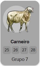 Carneiro - Grupo 7 do Jogo do Bicho