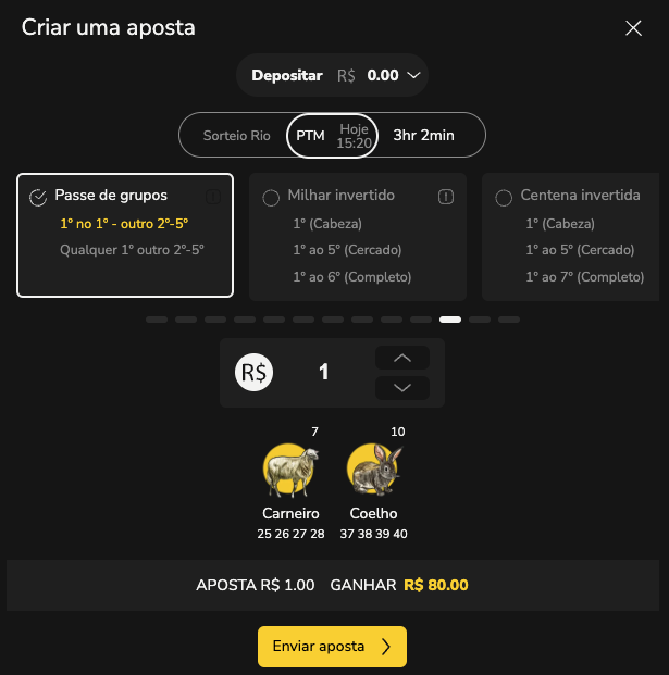 Apostas de Passe no Jogo do Bicho