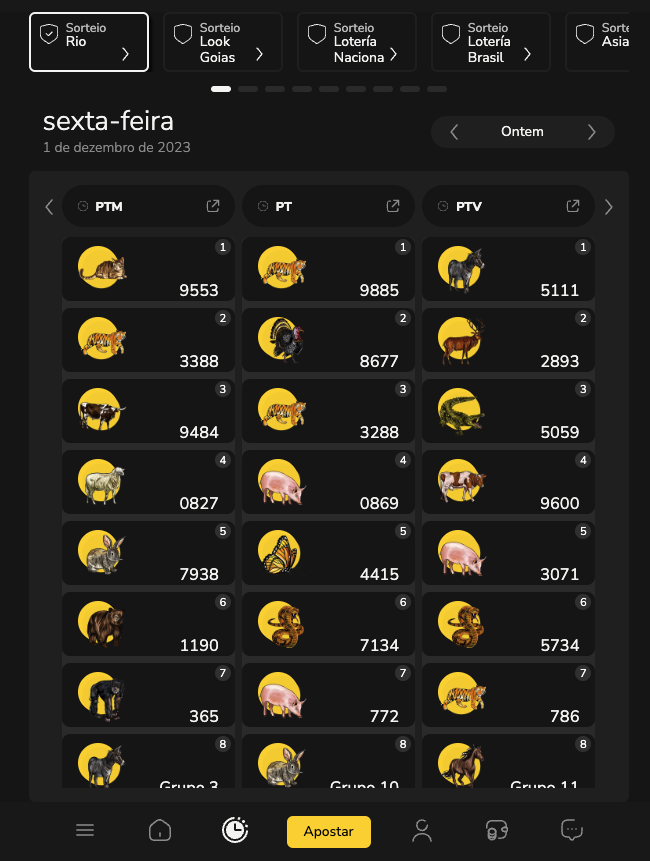Verificando Resultados do Jogo do Bicho